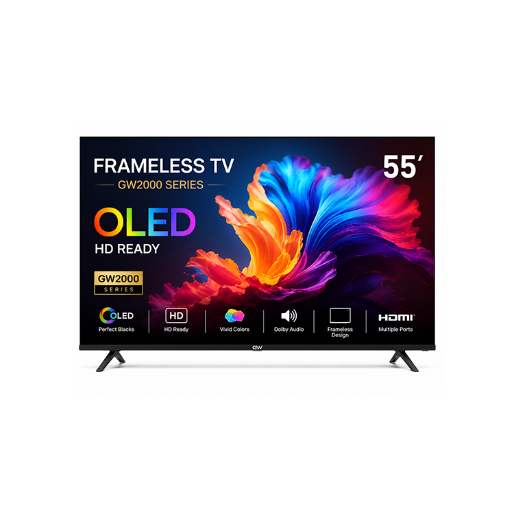 GW2000 Series Frameless 55" OLED HD Ready Smart TV